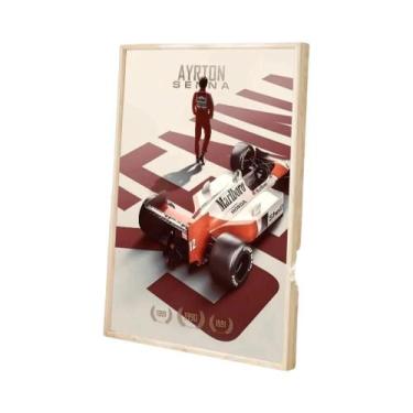 Imagem de Ayrton Senna Classic Vintage HD Qualidade Retro Wall Art Poster Para D