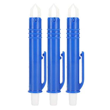 Imagem de ​​Tweezers Flea Clip Piolhos Removedor de animais Ferramenta de seleção para cães CATS Geral plástico azul 3pcs 9,5cm