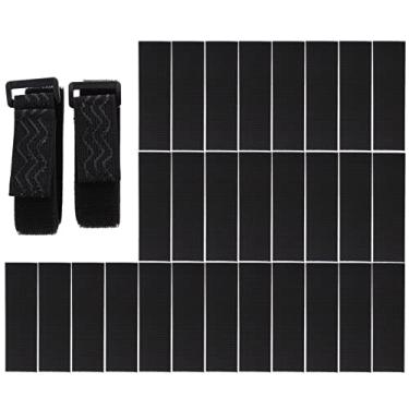 Imagem de GALPADA Tiras de bota até o joelho fita antiderrapante faixas elásticas para botas correias fixas para botas fixação de longa duração, Preto, 40x2.5x0.5cm