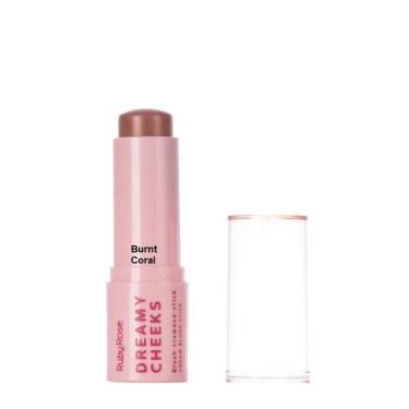 Imagem de Blush Cremoso Stick Bastão Dreamy Cheeks Ruby Rose, 10 - Burnt Coral