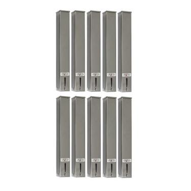 Imagem de Kit 10 Dispensers Quadrado 50ml Inox - CM Design