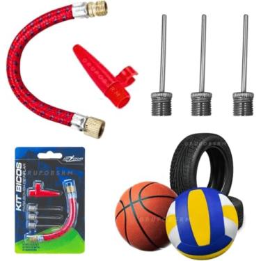 Imagem de Bico Adaptador para Bomba de Ar e Compressor Universal Portátil – Encher Bolas Esportivas, Pneus de Bicicleta, Moto, Carro, Boias e Colchões Infláveis
