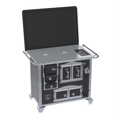 Imagem de Fogao a Lenha Venax n 2 Imperador Chapa de Aluminio Preto SD