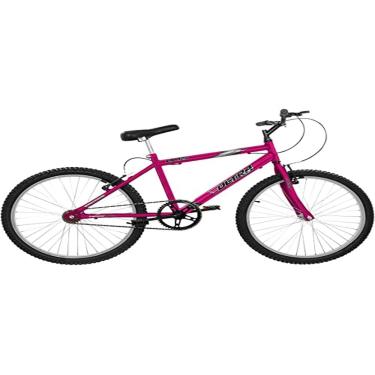 Imagem de Bicicleta de Passeio Ultra Bikes Esporte Chrome Line Aro 24 Reforçada Freio V-Brake Sem Marcha Rosa Pink Feminina