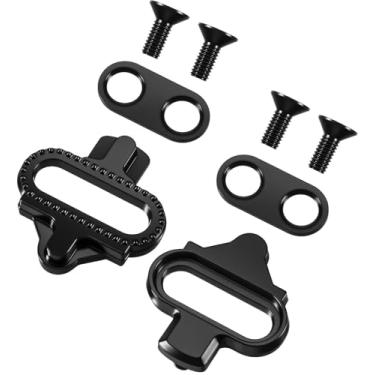 Imagem de 2 peças de chuteiras de bicicleta, chuteira de ciclismo para sapatos de ciclismo, travas de pedais de bicicleta compatíveis com SPD SM-SH51 Look X-Track Pedais perfeitos para ciclismo interno e de