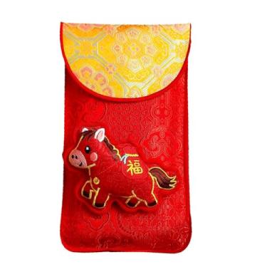 Imagem de Envelope Vermelho Chinês - Design De Bordado 2026 Para Ano Novo Lunar - Envelopes Vermelhos Do Ano Novo Lunar 2026 - Para Festival Da Primavera, Casamento, Noivado, Aniversário E Celebração De Casamen