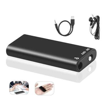 Imagem de Gravador de Voz Digital Mini com 8GB, Gravação com um Toque - Até 96 Horas de Gravação, Conexão USB 2.0, Design Portátil Ideal para Reuniões, Palestras e Entrevistas