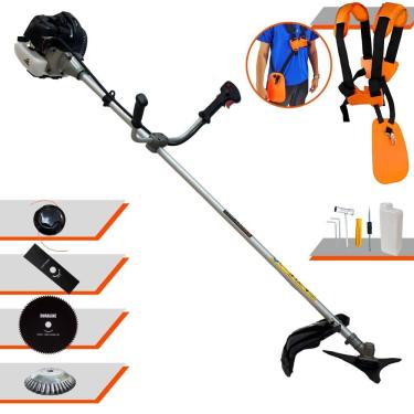 Imagem de Roçadeira Profissional Anmax Cg430b 43cc + Faca 80d E Escova