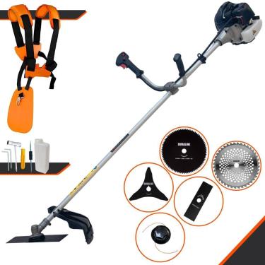 Imagem de Roçadeira Profissional Anmax Cg430-b C/ Carretel + 4 Lâminas