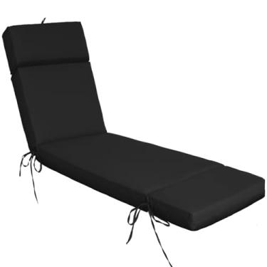 Imagem de Jadoxy Almofada de espreguiçadeira resistente à água e ao desbotamento, almofadas de substituição para espreguiçadeiras para pátio, piscina, varanda, terraço, gramado (70,5 x 22,3 x 8,4 polegadas