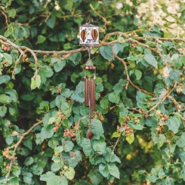 Imagem de ICE ARMOR Balão de ar longo de 114 cm com luz solar, estátua de sino de vento, escultura, ornamento, decoração de jardim, ideias para inauguração de casa, feriados e aniversários, ótima adição