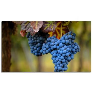 Imagem de Pôster de frutas uvas impressões em tela bagas arte de parede para casa 1 painéis decorações não ramed 33.0 cm x 20.3 cm