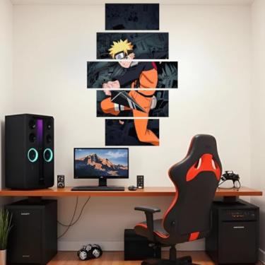 Imagem de Quadro decorativo Mosaico Anime - 5 peças - Sasuke, Kakashi, Akatsuki, Itachi, Hokage - 13