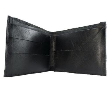 Imagem de Carteira Masculina De Couro - Ranclafe, Preto