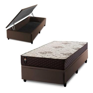 Imagem de Cama Box Baú Allura 96x203 C/ Molas Ensacadas King House