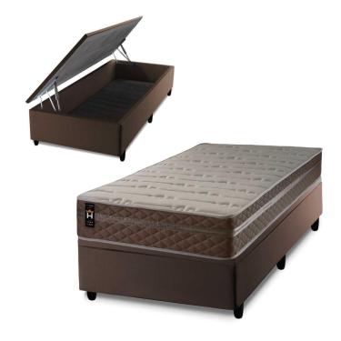 Imagem de Cama Box Baú Georgia 96x203 C/ Molas Ensacadas King House