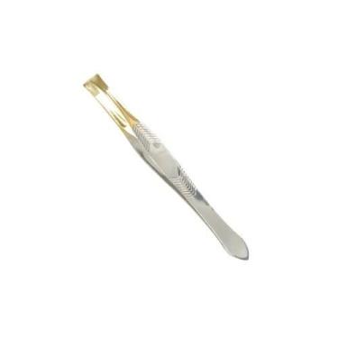 Imagem de Pinca sta cl pta reta dourada importada ref 462 462 - SANTA CLARA