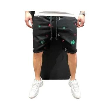 Imagem de Bermudas Cargo Masculinas De Caimento Relaxado Para Primavera E Verão 