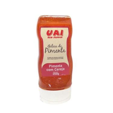 Imagem de Geléia de Pimenta 260g - UAI, Cereja c/ Pimenta (Bisnaga 260g)