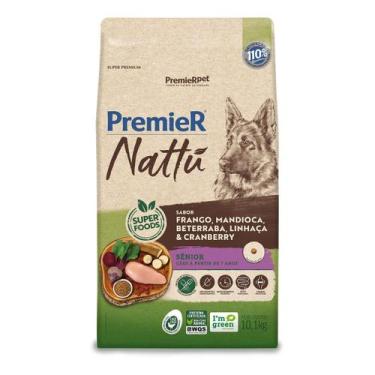Imagem de Ração Premier Nattu Cães Adultos Sênior sabor Mandioca 10,1 Kg - PREMI