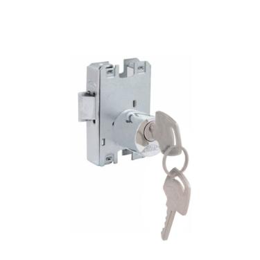 Imagem de Fechadura Porta Vidro Blindex Bate-Fecha 2371/69 Cilindro Redondo