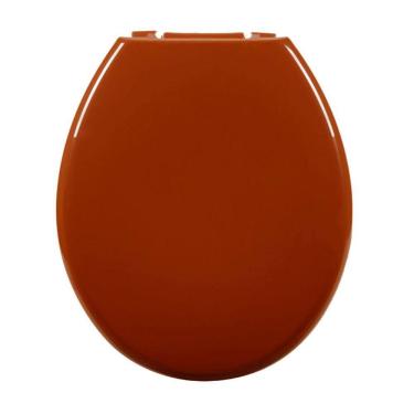 Imagem de Assento Almofadado Oval Caramelo Escuro Tampa Vaso Deca-incepa-celite-ideal-roca