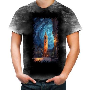 Imagem de Camiseta Desgaste Torre Do Relógio Van Gogh 1 - Kasubeck Store