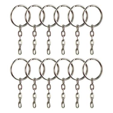 Imagem de Argolas para chaveiro 23mm com corrente 5 elos 1000 unidades - RUSSO A