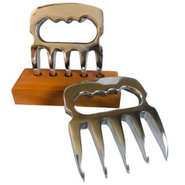 Imagem de Garra De Urso Grande Com Suporte Para Churrasco - Funditex, ALUMINIO P