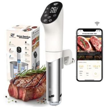 Imagem de Fogão de precisão Sous Vide Machine 4T7 1100W com Wifi branco