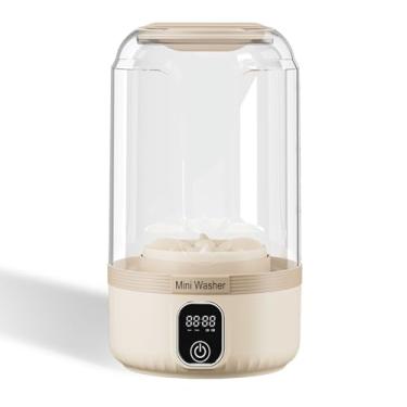 Imagem de Pequena máquina de lavar roupa íntima bege