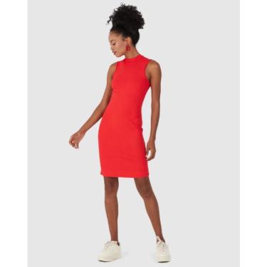 Imagem de Vestido Manga Curta Canelado Viscose Malwee Ref. 102421