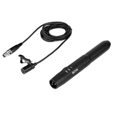 Imagem de Microfone Lapela Boya BY-M11OD Condensador Omni Mini xlr com Adaptador xlr