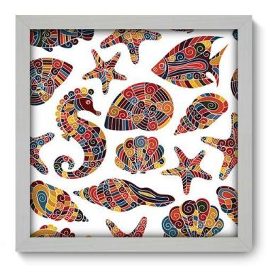 Imagem de Quadro Decorativo - Fundo do Mar - 33cm x 33cm - 068qdkb - Allodi