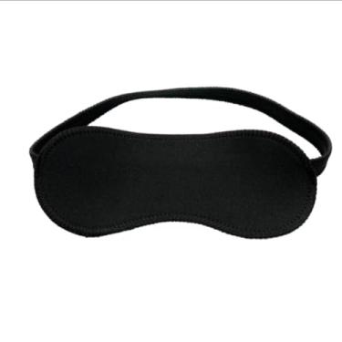 Imagem de Máscara para Dormir em Tecido Preto, Confortável, Ajustável