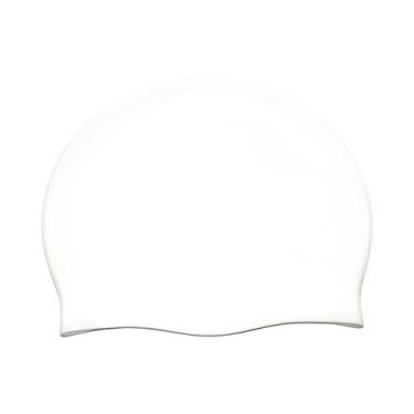 Imagem de Touca De Natação Unissex De Silicone Impermeável Com Proteção De Orelh