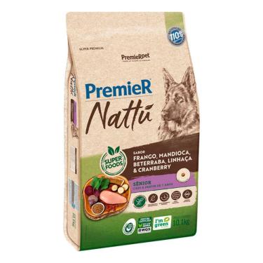 Imagem de Ração Premier Nattu Cães Adultos Sênior Mandioca 10,1kg