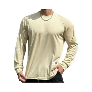 Imagem de Camiseta De Corrida Masculina De Manga Longa, Moda De Outono, Top De T