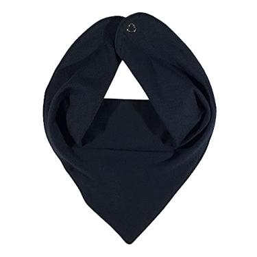 Imagem de Baby Deluxe Babador Bandana 2 Botões Em Malha Penteada Liso Grafite Grafite Único