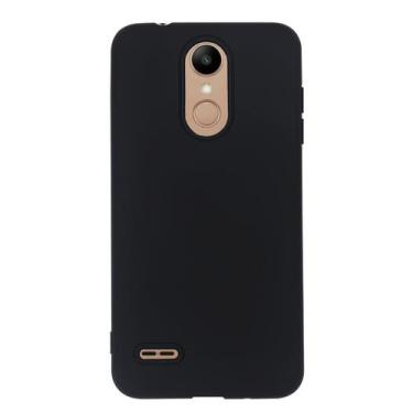 Imagem de Capa Aveludada Preta + Película De Hydrogel HD Compatível Para LG K9 T