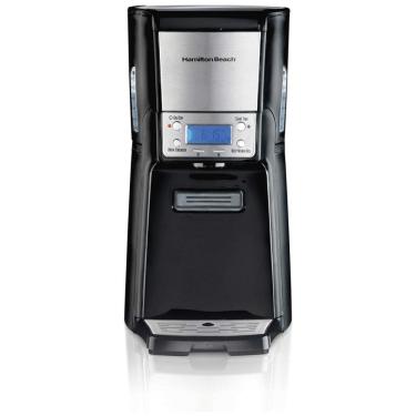 Imagem de Máquina de Café Expresso Programável 12 Xícaras com Reservatório Cromado, 110V 950W, Hamilton Beach, Preta