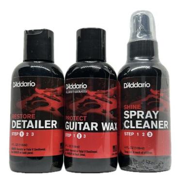 Imagem de Kit Limpeza Manutenção Instrumentos Musicais Limpador D'Addario