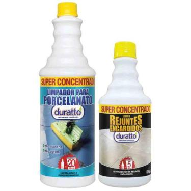 Imagem de KIT COM 1 LIMPADOR PARA PORCELANATO DURATTO 1lt + LIMPA REJUNTES DE PI