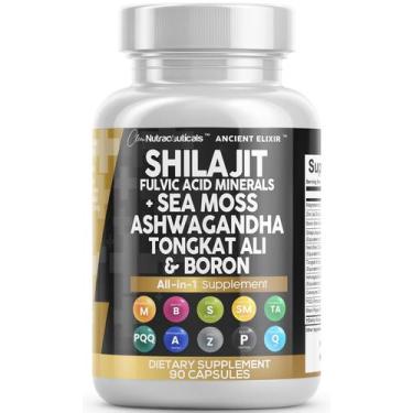 Imagem de Suplemento Clean Nutraceuticals Shilajit 10.000 mg com musgo marinho