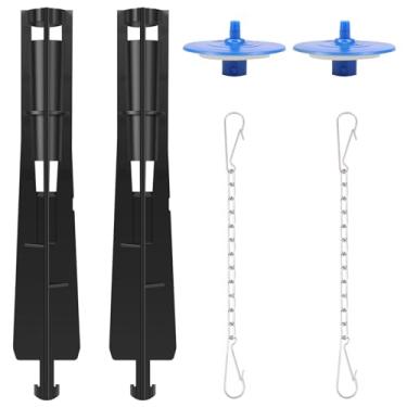 Imagem de LZVXTYM Kit de reparo de válvula de descarga de vaso sanitário de 2 peças para GP1229656, válvula de descarga de vaso sanitário de plástico, kit de substituição com guia central de corrente para