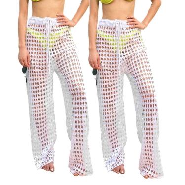 Imagem de Kit 2 Calças Saída de Praia em Tricot Flare-Feminino