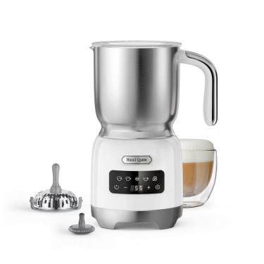 Imagem de Espumador de Leite Hazel Quinn Branco Pérola 400mL Inox 5 em 1 Aquecer e Espumar 550W 110V