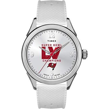 Imagem de Timex Relógio NFL Athena 40 mm – 2021 Super Bowl Champions Tampa Bay Buccaneers (modelo: TW2V16400YZ)