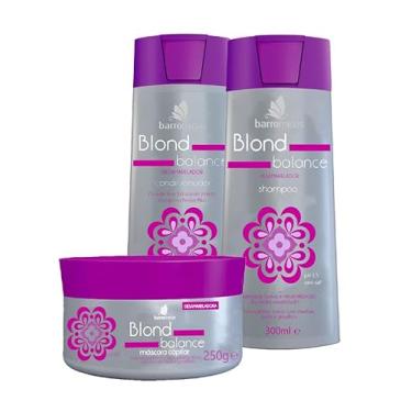 Imagem de BARROMINAS Blond Balance Kit Desamarelador Shampoo + Condicionador + Máscara