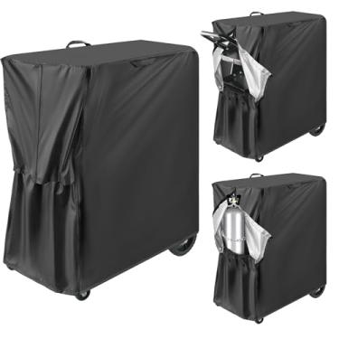 Imagem de Capa de carrinho de soldagem, capa protetora preta impermeável e durável para a maioria dos carrinhos de solda com rolo de cortador de plasma no mercado